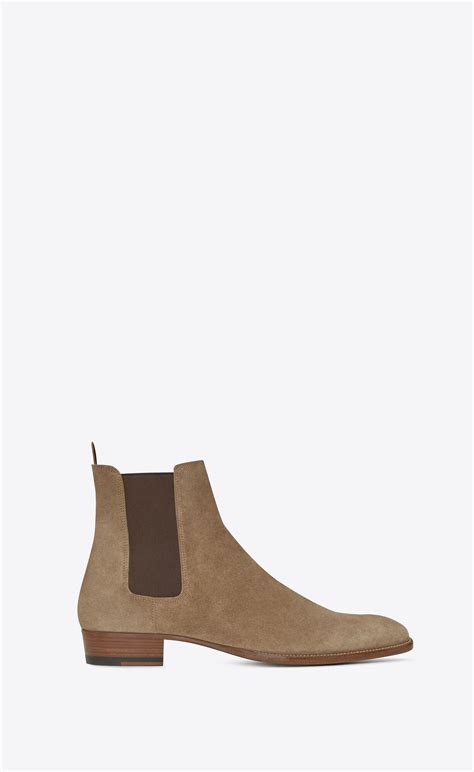 ysl devon boots|WYATT chelsea boots in suede .